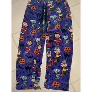 Peanuts Halloween Pajama Bottoms Purple